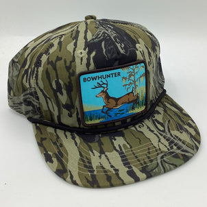Mossy Oak Treestand Bowhunter Retro Patch Rope Hat